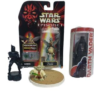 Star War Darth Vader, Watto, Mandalorian, Yoda Action Figures Bundle NEW